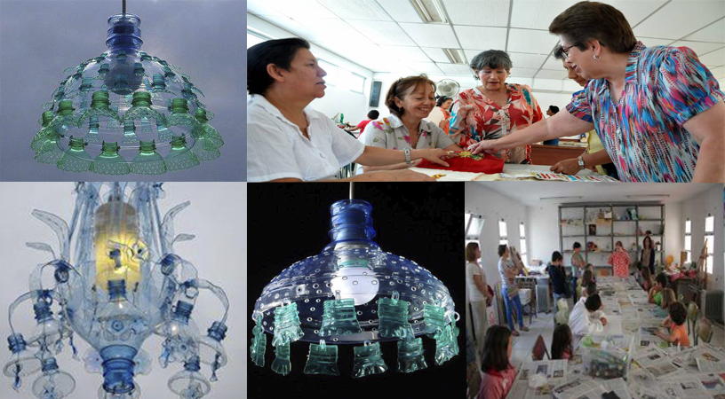 Curso Gratis de lamparas hechas de botellas plásticas