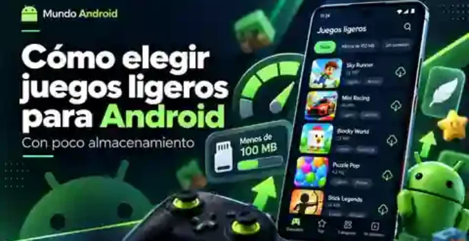 Cómo elegir juegos ligeros para Android con poco almacenamiento